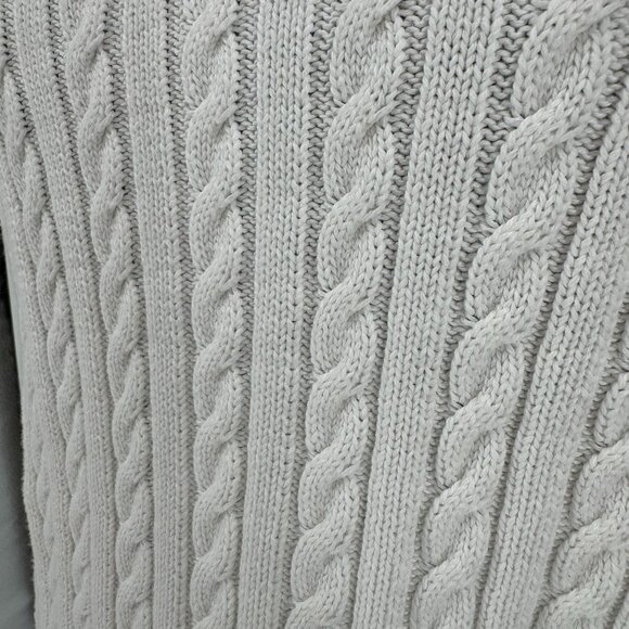 Tommy Hilfiger Womens‎ Fisherman 3D All Over Cable Knit Sweater Crewneck Size L - Picture 5 of 7